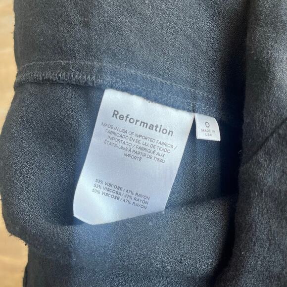 Reformation Margot Skirt in Black Size 0 - Picture 4 of 6